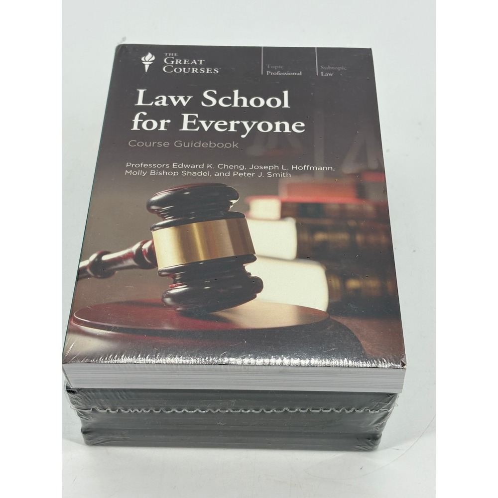 The Great Courses Law School for Everyone Guidebook and 4 Vol CD Set New